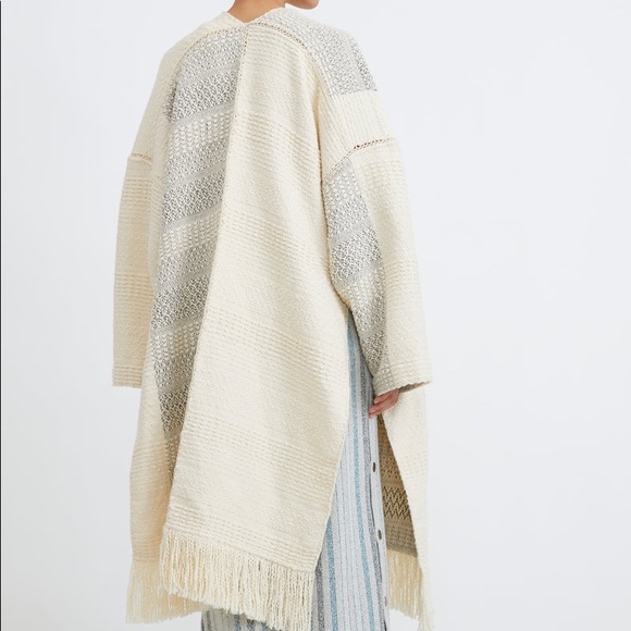 Rodebjer Chorillos Woven Knit Jacket Shawl M/L New - Picture 2 of 7